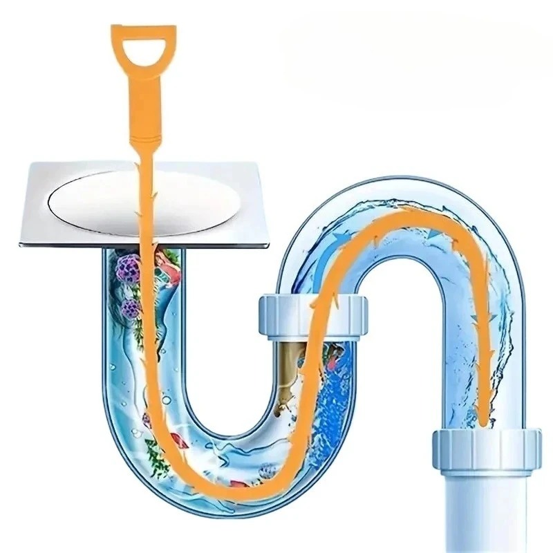 Drain Snake Flexible - 1/10 pièces Outil de dragage pour