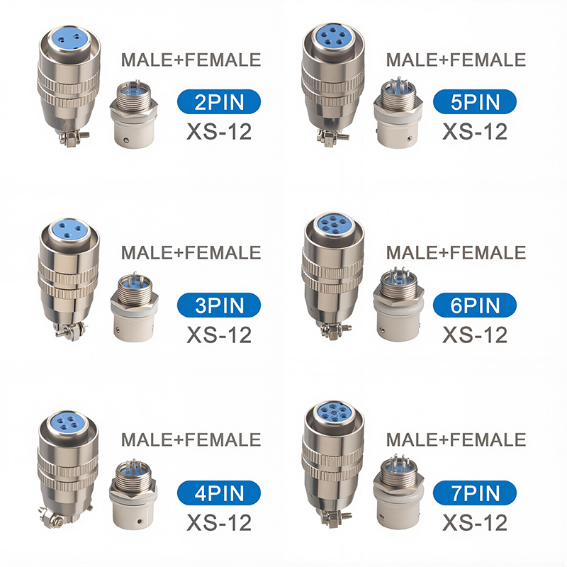 Push Fit Connector - Connecteur XS12 circulaire rapide Push-pull 12mm,